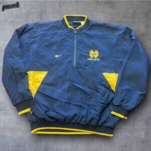 Vintage Notre Dame Fighting Irish Jacket M Football Reebok